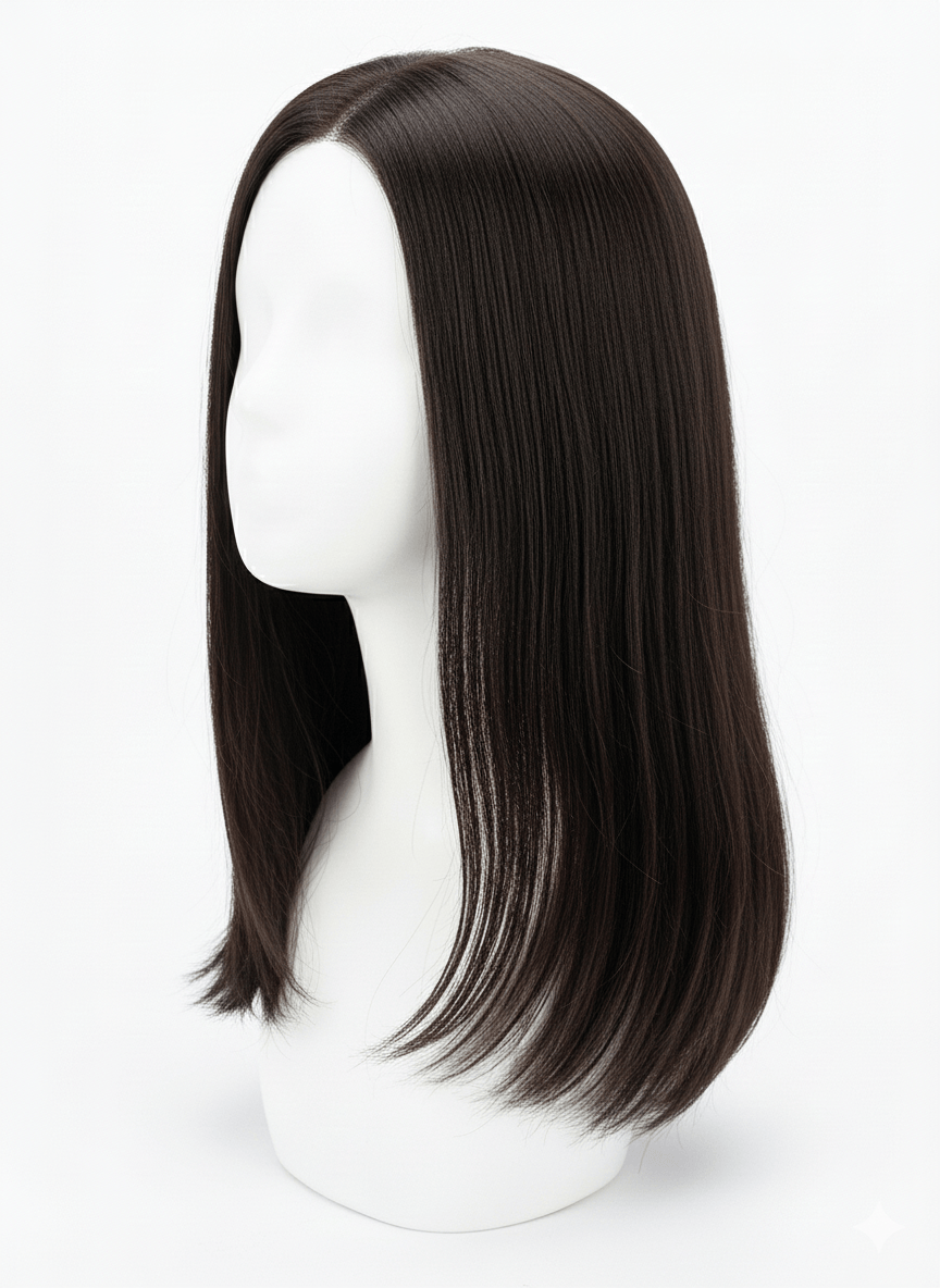 Mono Base Wig - 100% Remy Human Hair | Breathable & Natural Scalp Appearance
